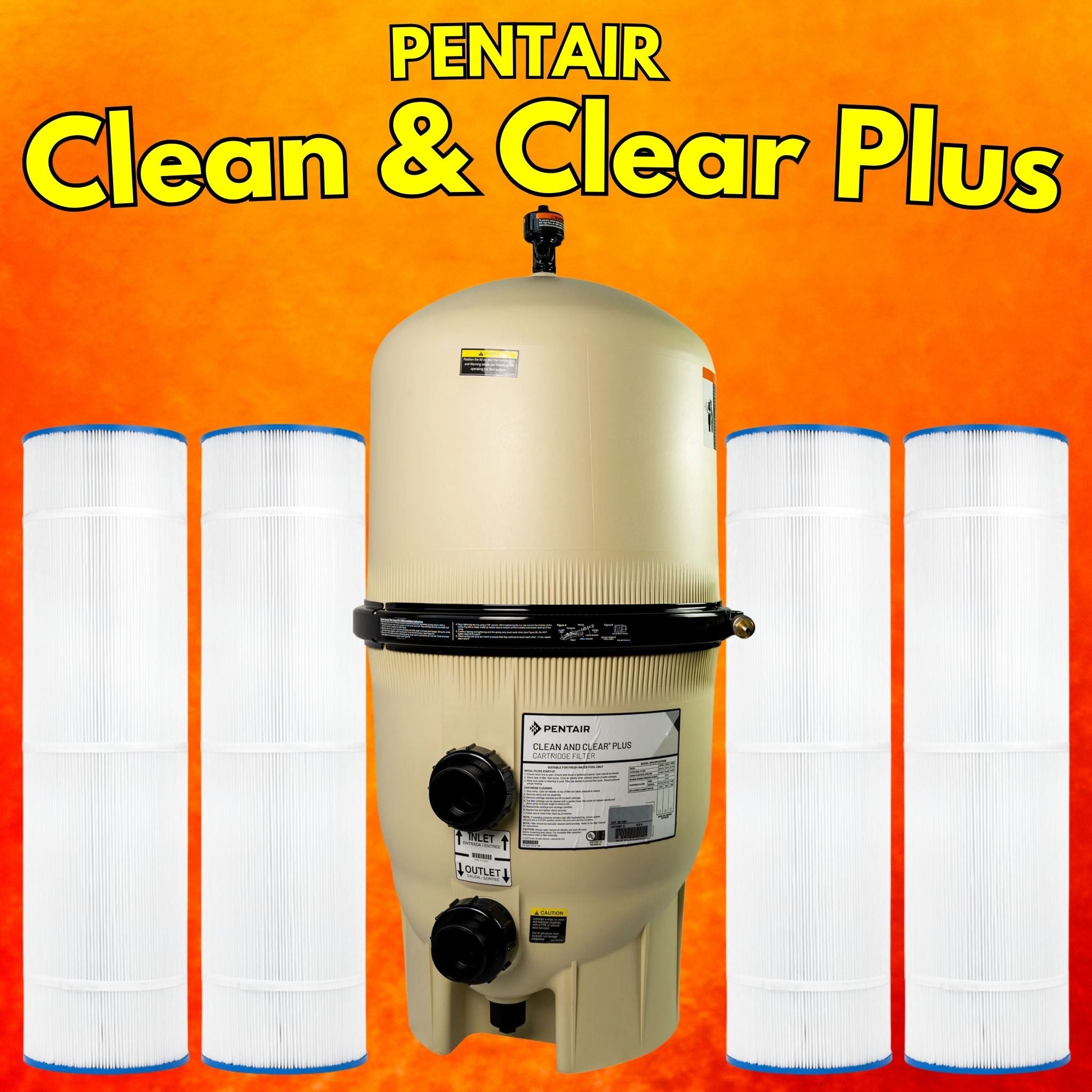 Clean Pure Filter Pentair Clean & Clear Plus Cartridge Filters