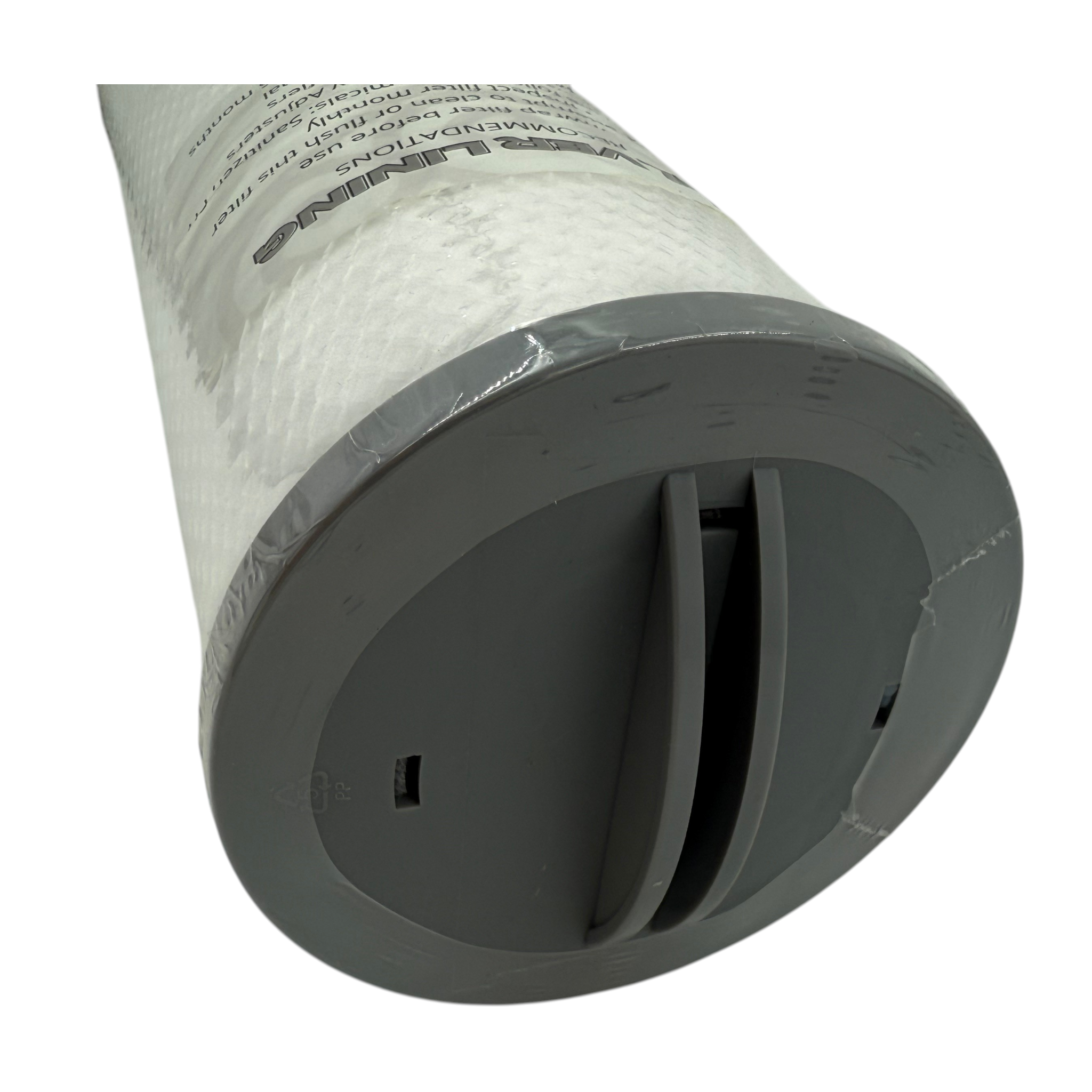 Ducky's Pools, Hot Tubs & Living Silver Lining Micro Screen Filter Cartridge for Celtic/Harmonic hot tubs. White pleated filter with grey end cap.